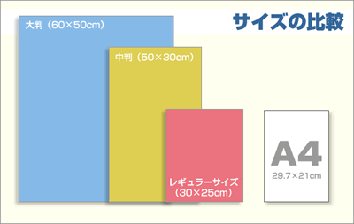 サイズの比較